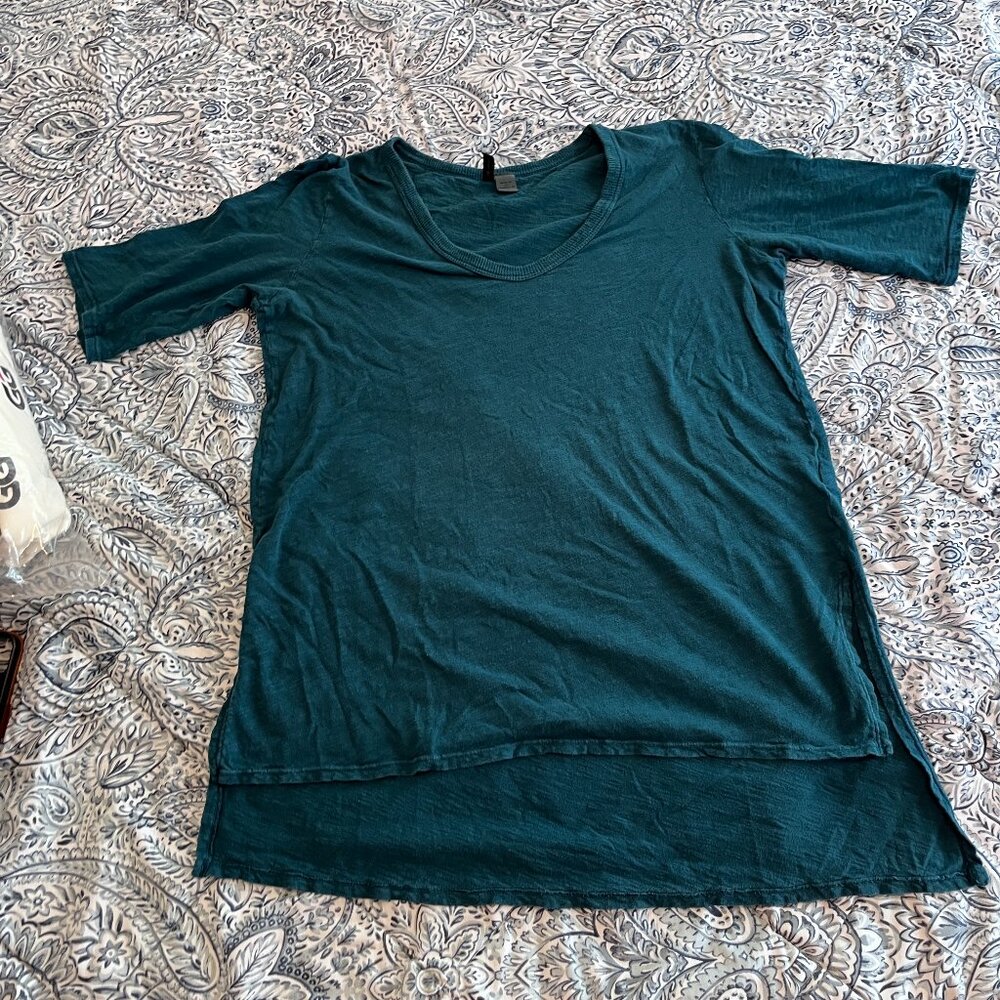 Anthropologie - left of center - Green High Low - Size M